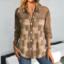 Sophie - Casual Geruite Blouse