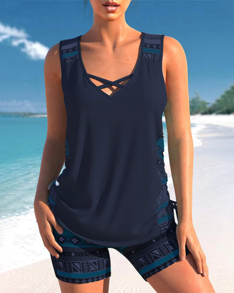 Floor | Geometrische tankini set